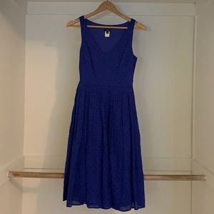 J CREW ROYAL BLUE COTTON SUNDRESS